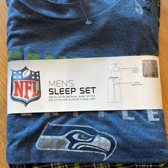 NWT Seahawks pajama set - Picture 2 of 6